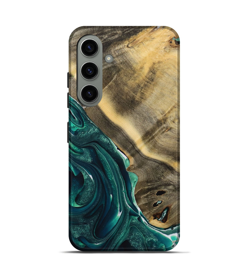 Galaxy S24 Wood Live Edge Phone Case - Serene (Green, 731617)