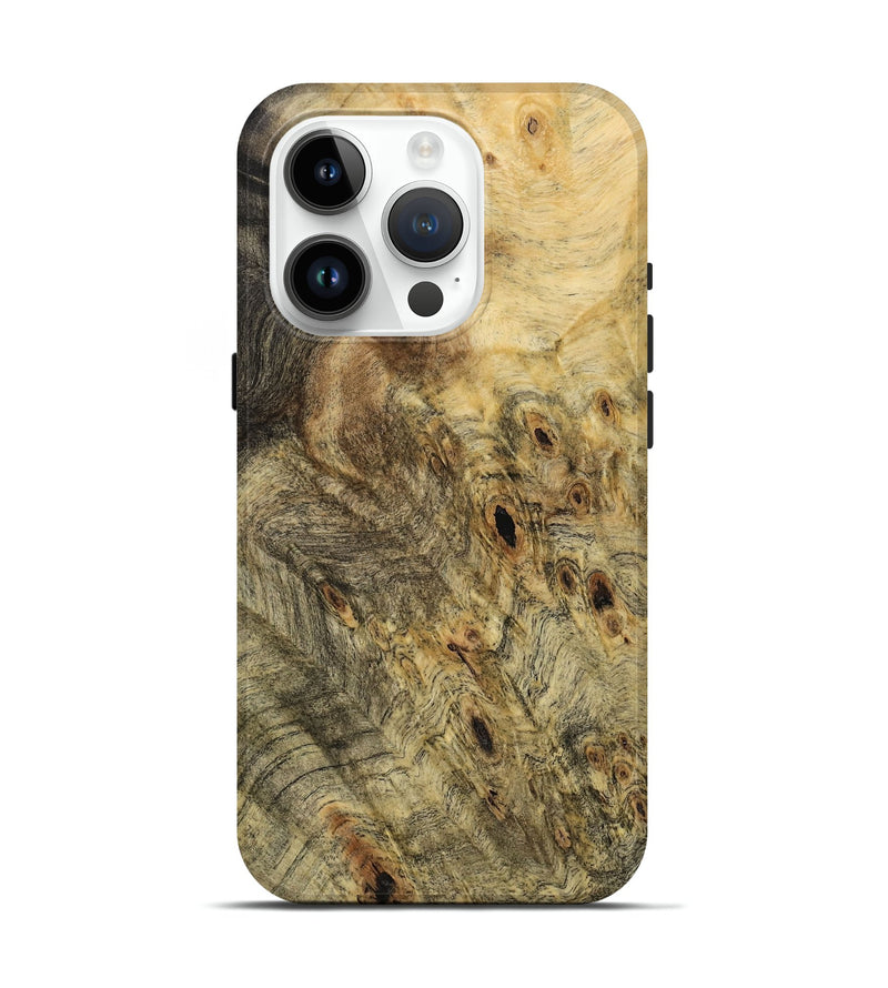 iPhone 15 Pro Wood Live Edge Phone Case - Murl (Wood Burl, 731618)