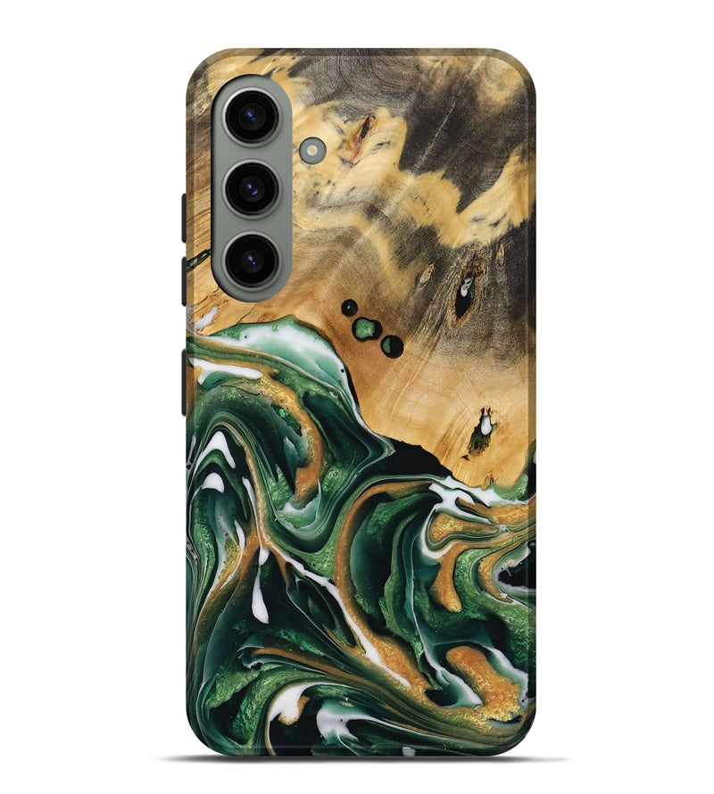 Galaxy S24 Plus Wood Live Edge Phone Case - Morton (Green, 731619)