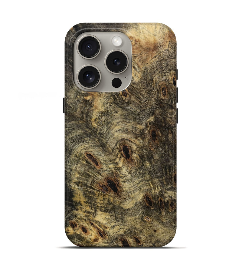 iPhone 16 Pro Wood Live Edge Phone Case - Bessy (Wood Burl, 731620)