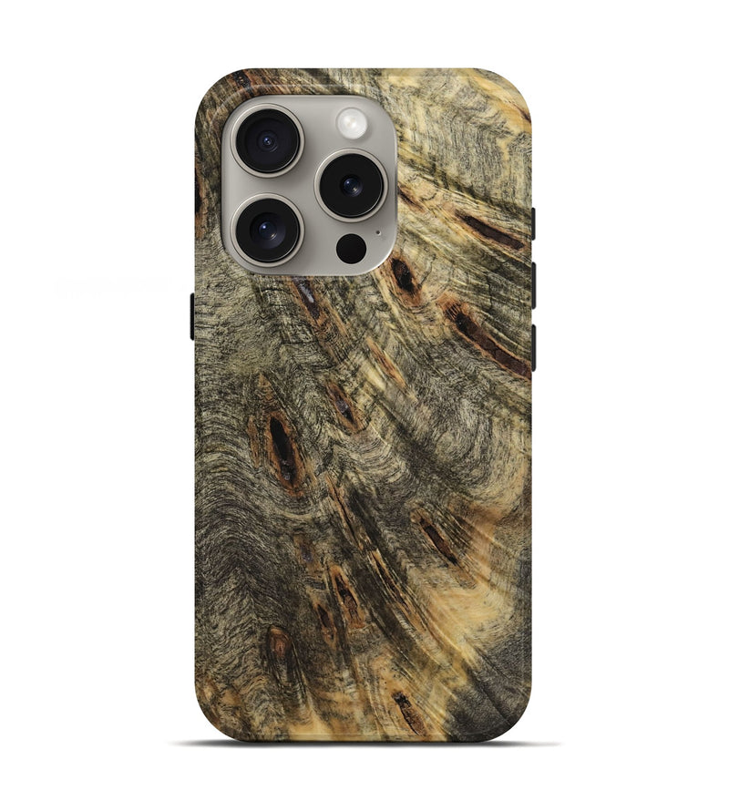 iPhone 16 Pro Wood Live Edge Phone Case - Ciaran (Wood Burl, 731626)