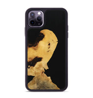 iPhone 11 Pro Max Wood Phone Case - Denni (Pure Black, 731627)