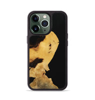 iPhone 13 Pro Wood Phone Case - Denni (Pure Black, 731627)