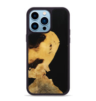 iPhone 14 Pro Max Wood Phone Case - Denni (Pure Black, 731627)