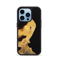 iPhone 14 Pro Wood Phone Case - Denni (Pure Black, 731627)