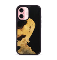 iPhone 16 Wood Phone Case - Denni (Pure Black, 731627)