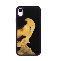 iPhone Xr Wood Phone Case - Denni (Pure Black, 731627)