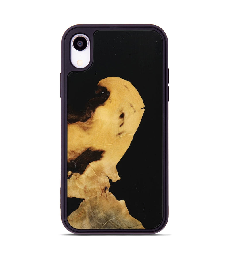 iPhone Xr Wood Phone Case - Denni (Pure Black, 731627)