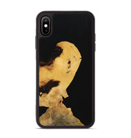 iPhone Xs Max Wood Phone Case - Denni (Pure Black, 731627)