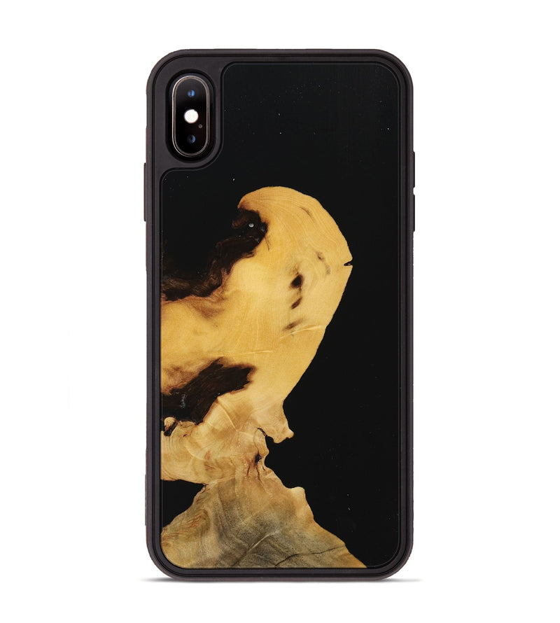 iPhone Xs Max Wood Phone Case - Denni (Pure Black, 731627)