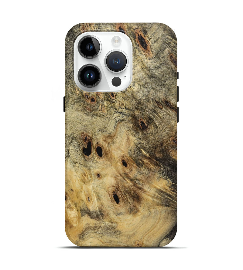 iPhone 15 Pro Wood Live Edge Phone Case - Merla (Wood Burl, 731629)