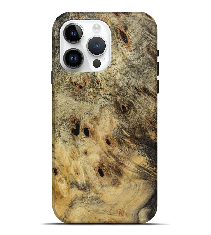 iPhone 15 Pro Max Wood Live Edge Phone Case - Merla (Wood Burl, 731629)