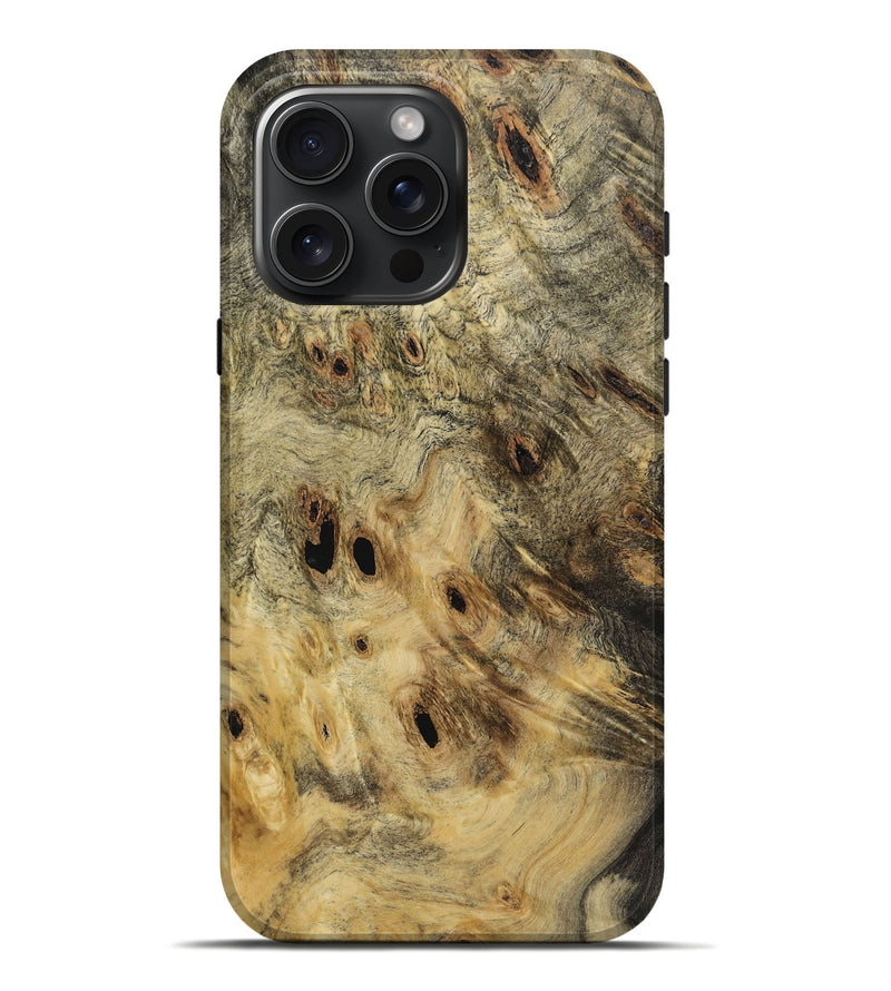 iPhone 16 Pro Max Wood Live Edge Phone Case - Merla (Wood Burl, 731629)