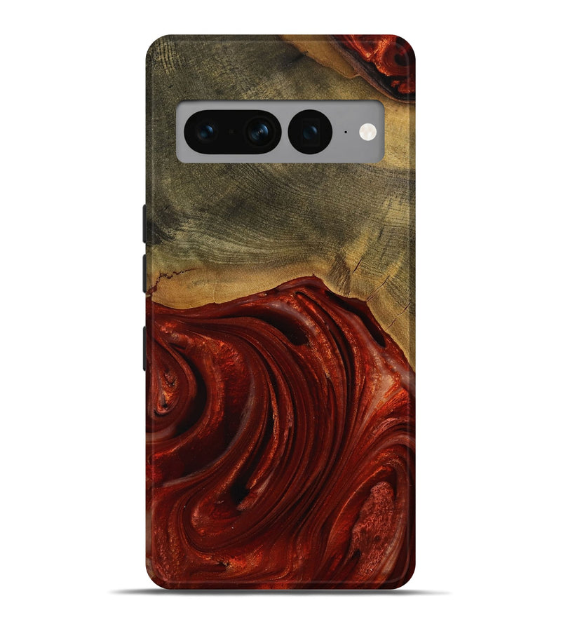 Pixel 7 Pro Wood Live Edge Phone Case - Erle (Red, 731630)