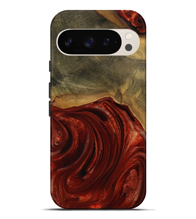 Pixel 9 Pro XL Wood Live Edge Phone Case - Erle (Red, 731630)