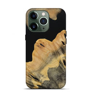 iPhone 13 Pro Wood Live Edge Phone Case - Brian (Pure Black, 731631)