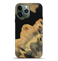 iPhone 13 Pro Max Wood Live Edge Phone Case - Brian (Pure Black, 731631)