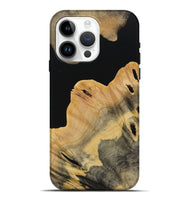 iPhone 15 Pro Max Wood Live Edge Phone Case - Brian (Pure Black, 731631)