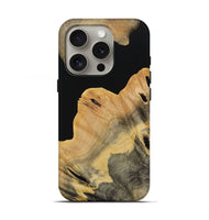 iPhone 16 Pro Wood Live Edge Phone Case - Brian (Pure Black, 731631)