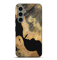 Galaxy S24 Plus Wood Live Edge Phone Case - Maybell (Pure Black, 731633)