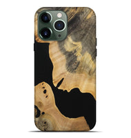 iPhone 13 Pro Max Wood Live Edge Phone Case - Maybell (Pure Black, 731633)