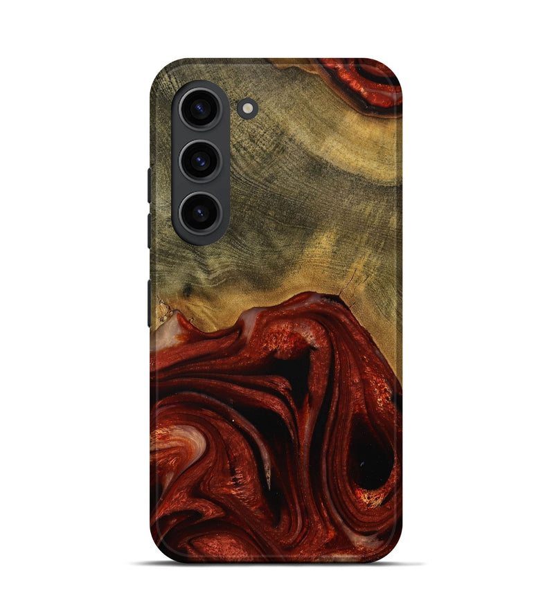 Galaxy S23 Wood Live Edge Phone Case - Odele (Red, 731639)