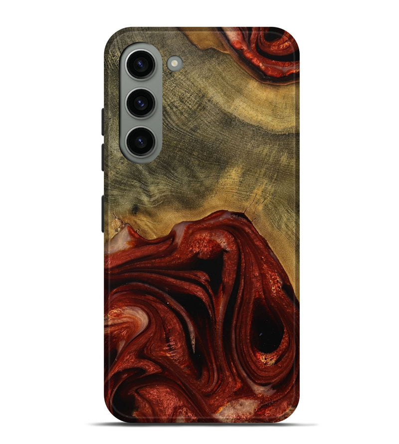 Galaxy S23 Plus Wood Live Edge Phone Case - Odele (Red, 731639)