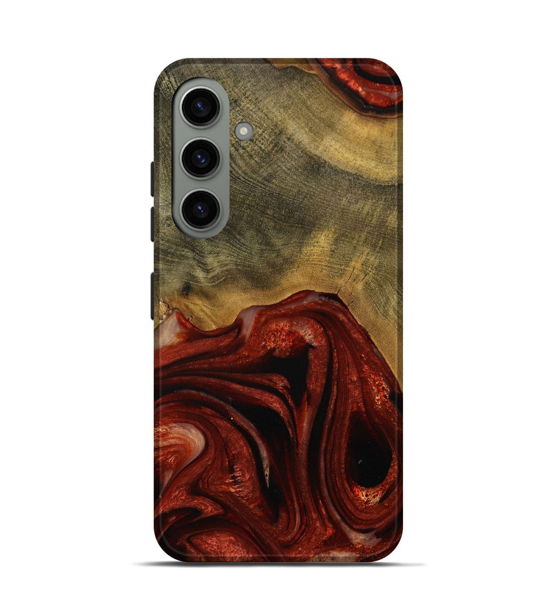 Galaxy S24 Wood Live Edge Phone Case - Odele (Red, 731639)