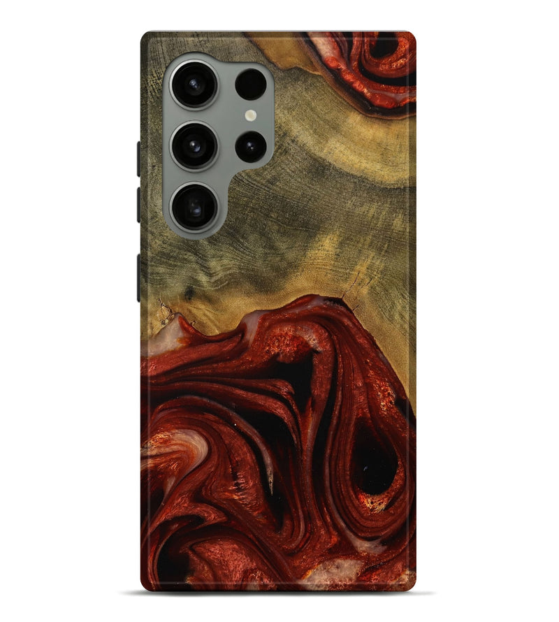 Galaxy S24 Ultra Wood Live Edge Phone Case - Odele (Red, 731639)