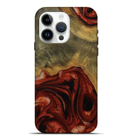 iPhone 15 Pro Max Wood Live Edge Phone Case - Odele (Red, 731639)