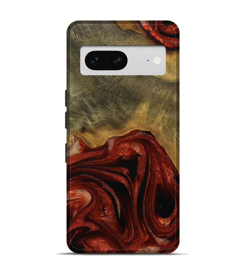 Pixel 7 Wood Live Edge Phone Case - Odele (Red, 731639)