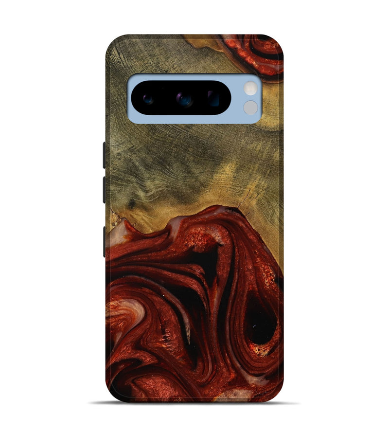 Pixel 8 Pro Wood Live Edge Phone Case - Odele (Red, 731639)