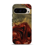 Pixel 9 Pro Wood Live Edge Phone Case - Odele (Red, 731639)