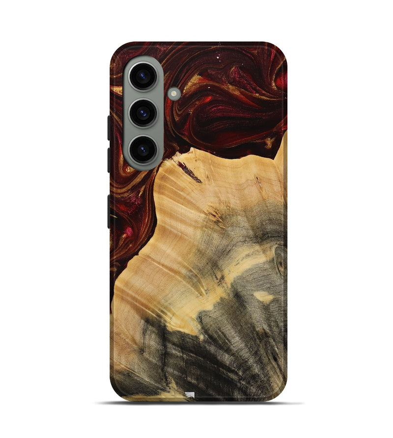 Galaxy S24 Wood Live Edge Phone Case - Joby (Red, 731642)