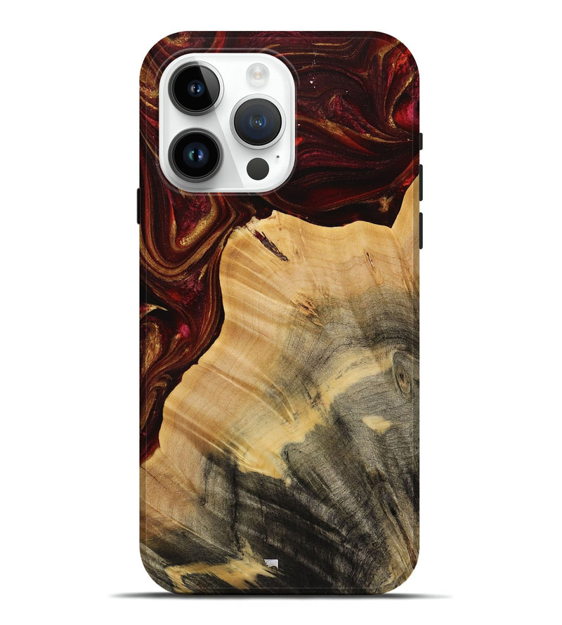 iPhone 15 Pro Max Wood Live Edge Phone Case - Joby (Red, 731642)