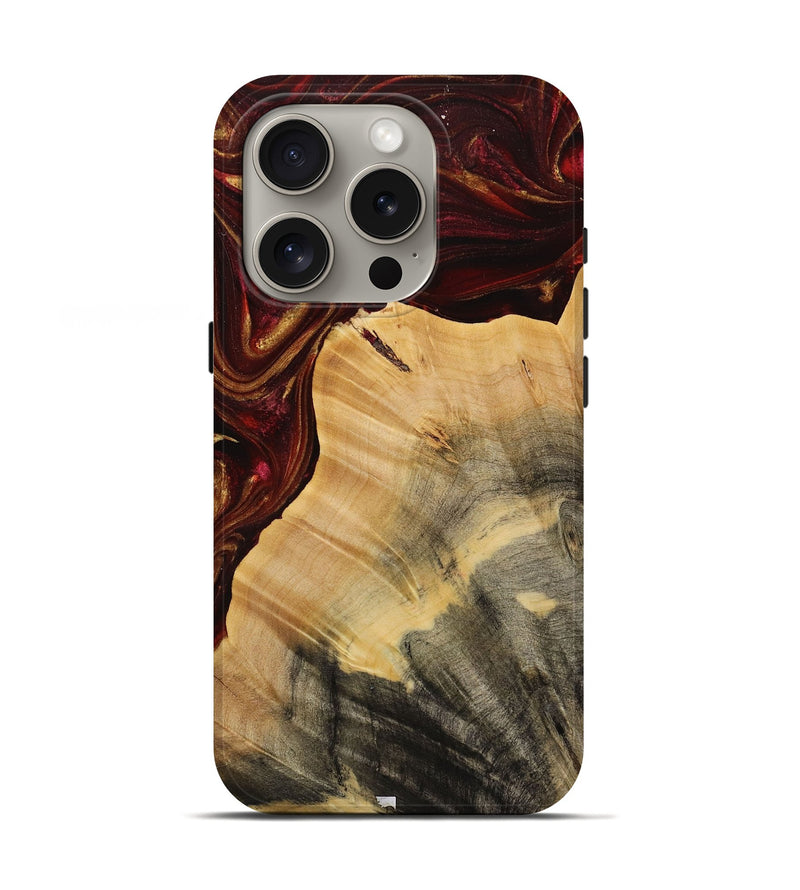 iPhone 16 Pro Wood Live Edge Phone Case - Joby (Red, 731642)