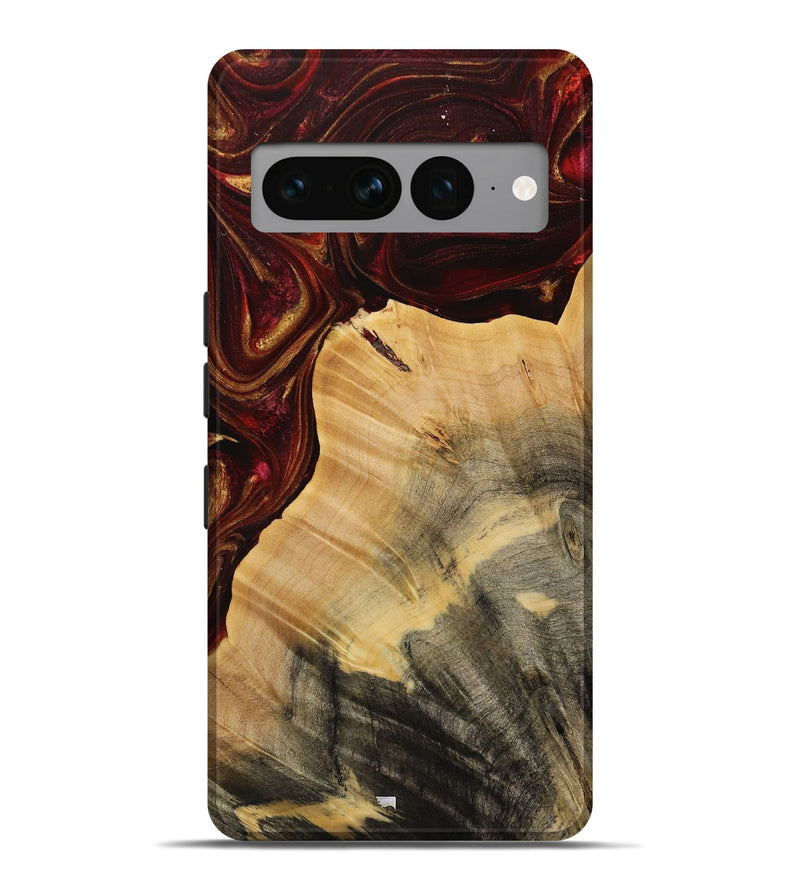 Pixel 7 Pro Wood Live Edge Phone Case - Joby (Red, 731642)