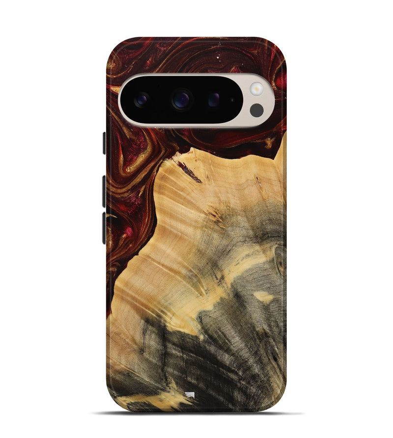 Pixel 9 Wood Live Edge Phone Case - Joby (Red, 731642)