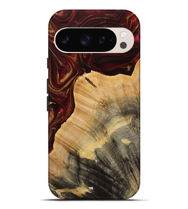 Pixel 9 Pro XL Wood Live Edge Phone Case - Joby (Red, 731642)