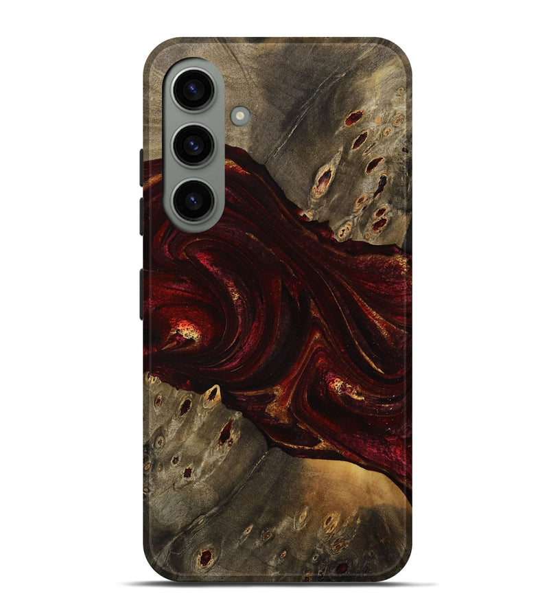 Galaxy S24 Plus Wood Live Edge Phone Case - Caprice (Red, 731647)