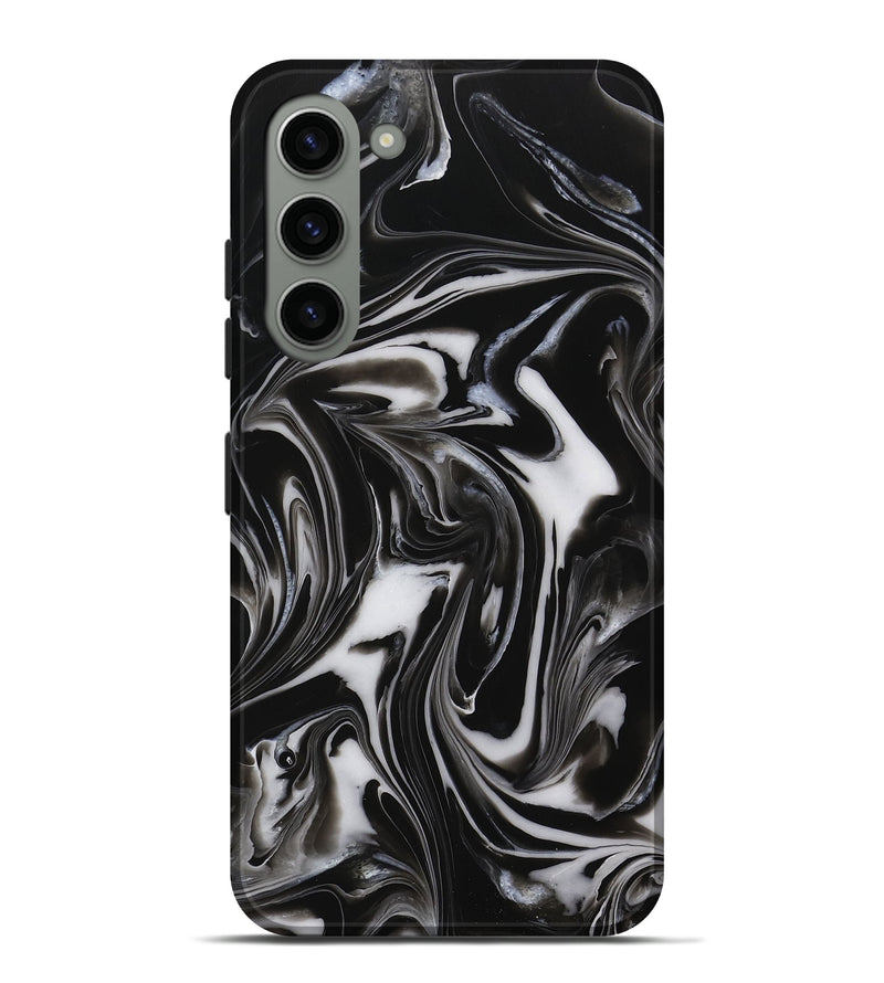 Galaxy S23 Plus ResinArt Live Edge Phone Case - Bride (Black & White, 731648)