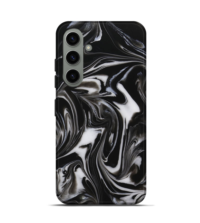 Galaxy S24 ResinArt Live Edge Phone Case - Bride (Black & White, 731648)