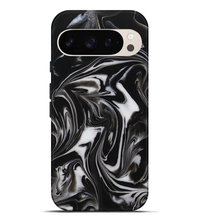 Pixel 9 Pro XL ResinArt Live Edge Phone Case - Bride (Black & White, 731648)