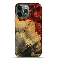 iPhone 13 Pro Max Wood Live Edge Phone Case - Diya (Red, 731656)