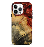 iPhone 15 Pro Max Wood Live Edge Phone Case - Diya (Red, 731656)