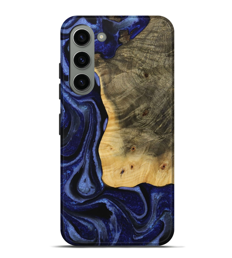 Galaxy S23 Plus Wood Live Edge Phone Case - Toshio (Blue, 731662)