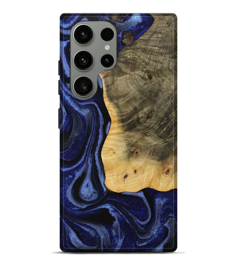 Galaxy S23 Ultra Wood Live Edge Phone Case - Toshio (Blue, 731662)