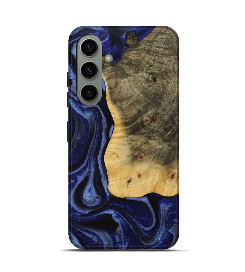 Galaxy S24 Wood Live Edge Phone Case - Toshio (Blue, 731662)