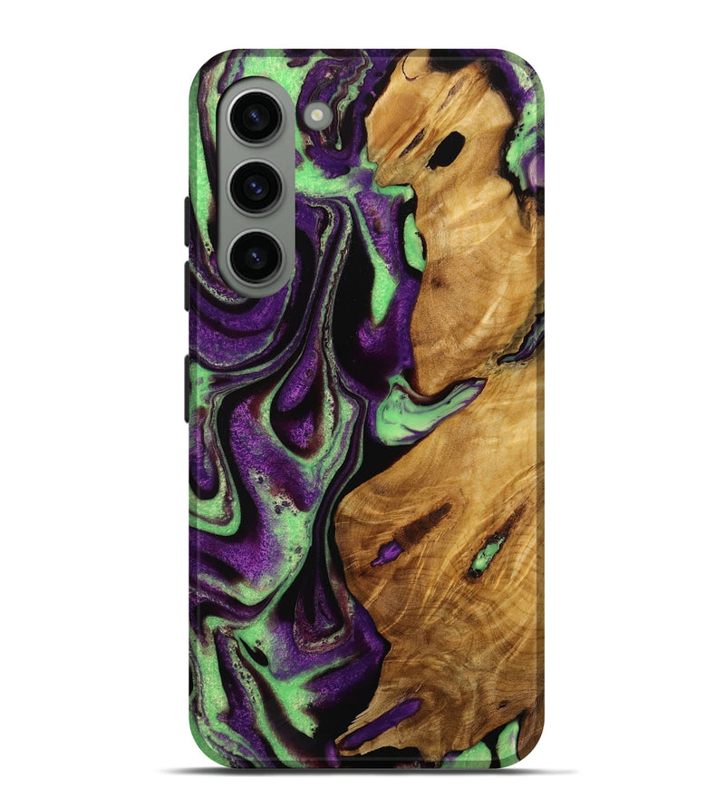 Galaxy S23 Plus Wood Live Edge Phone Case - Toshio (Purple, 731663)