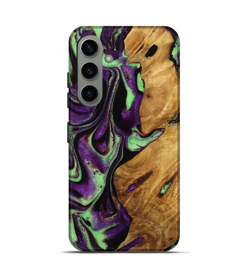 Galaxy S24 Wood Live Edge Phone Case - Toshio (Purple, 731663)